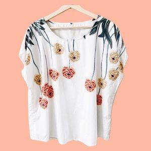 Floral plus size top